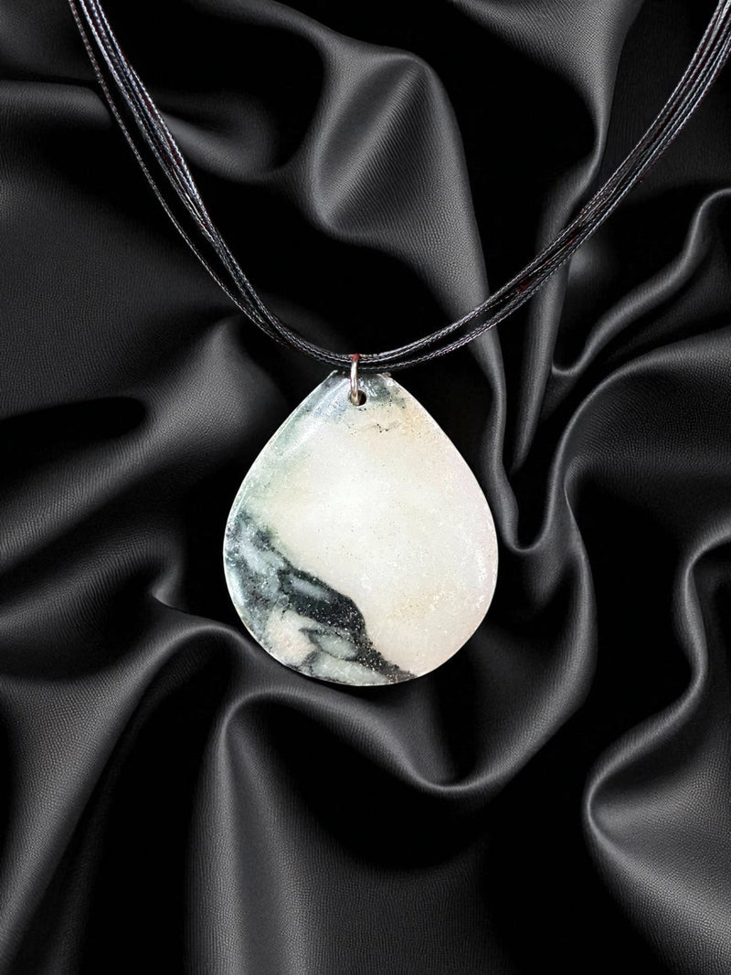 Striking Mexican Jasper Triangle Pendant | Earthy Elegance & Grounding Energy