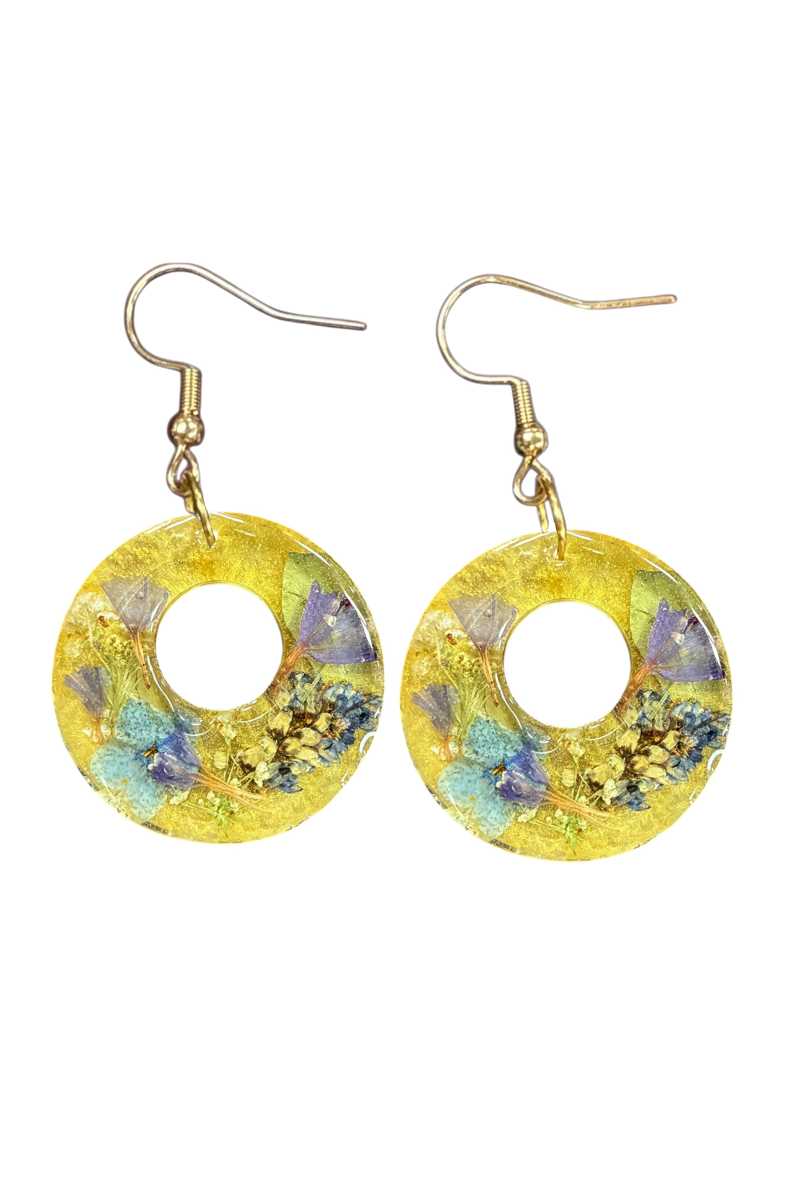 Eternal Bloom Drop Resin Earrings