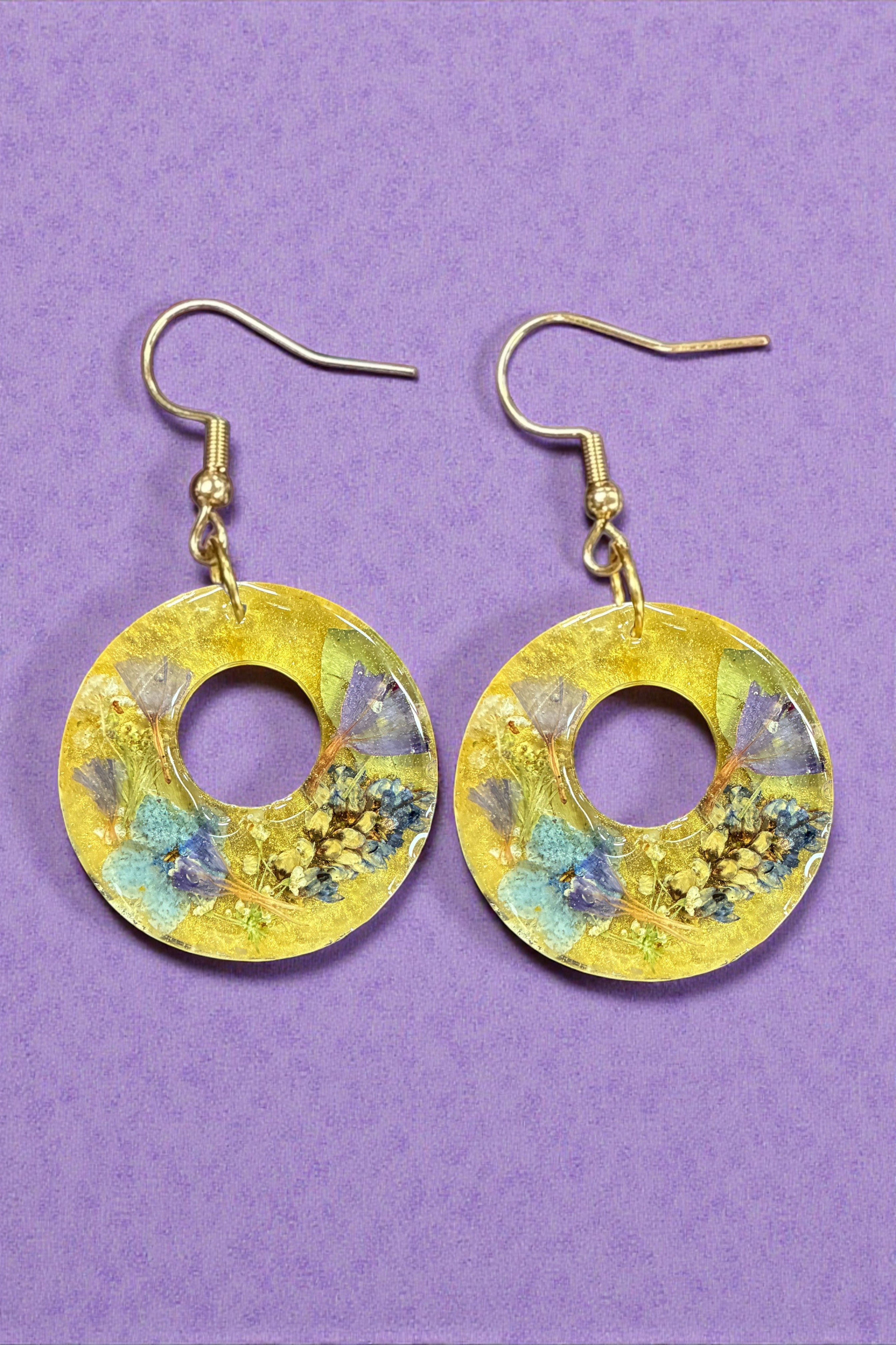 Eternal Bloom Drop Resin Earrings