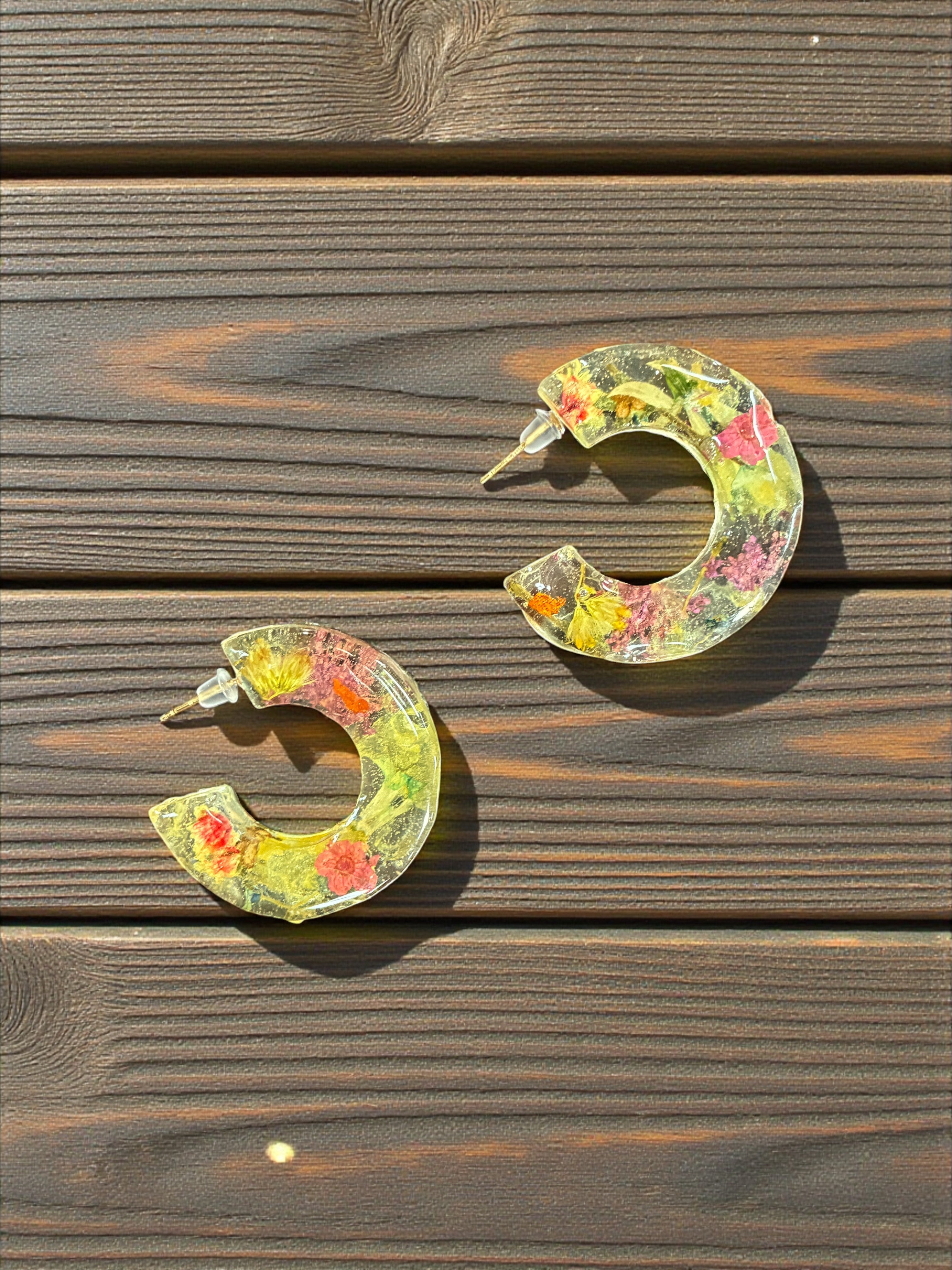 Eternal Bloom Drop Resin Earrings