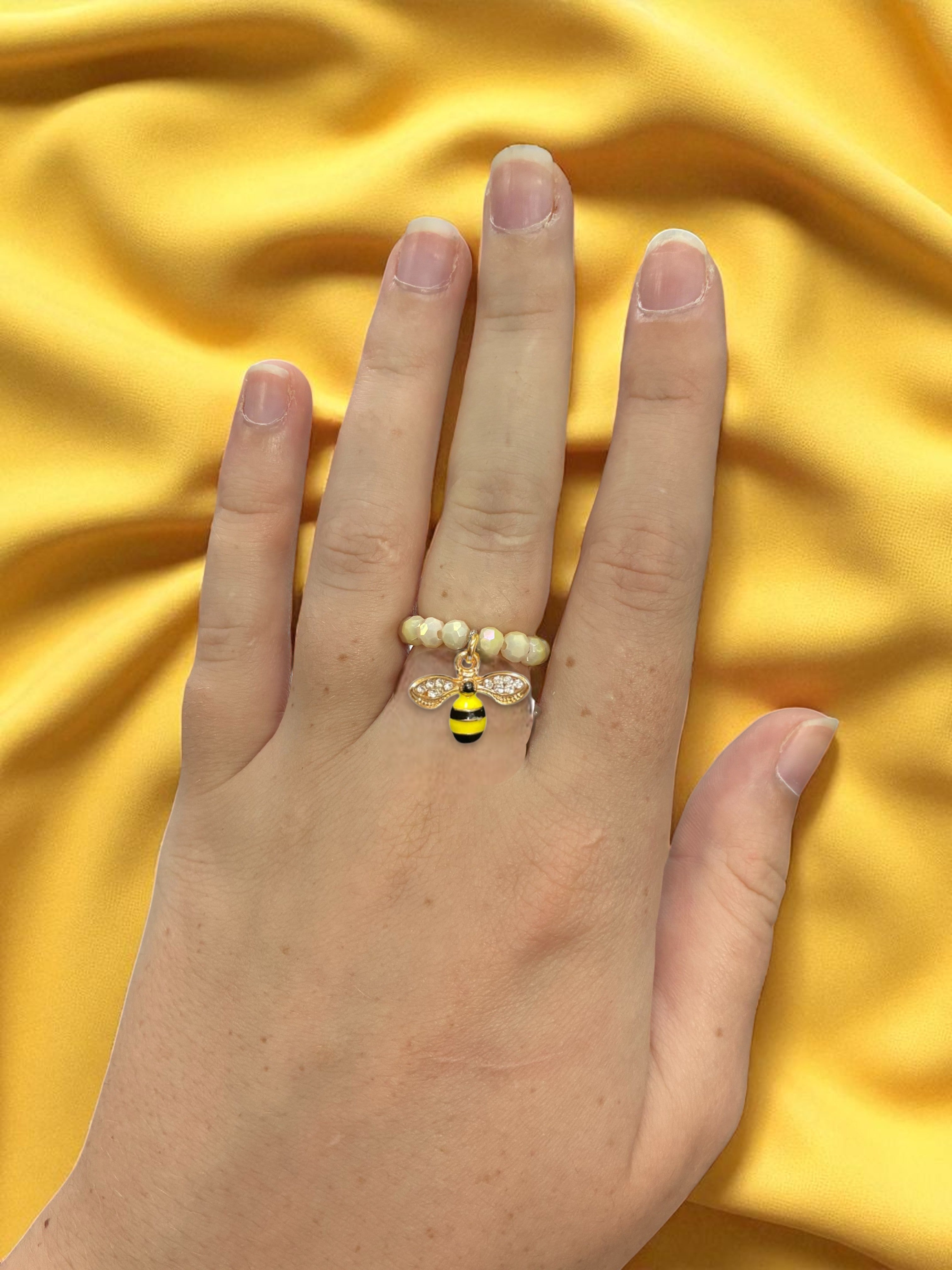 Beaded Stretch Rings with Charms: Handmade Jewelry for Every Style