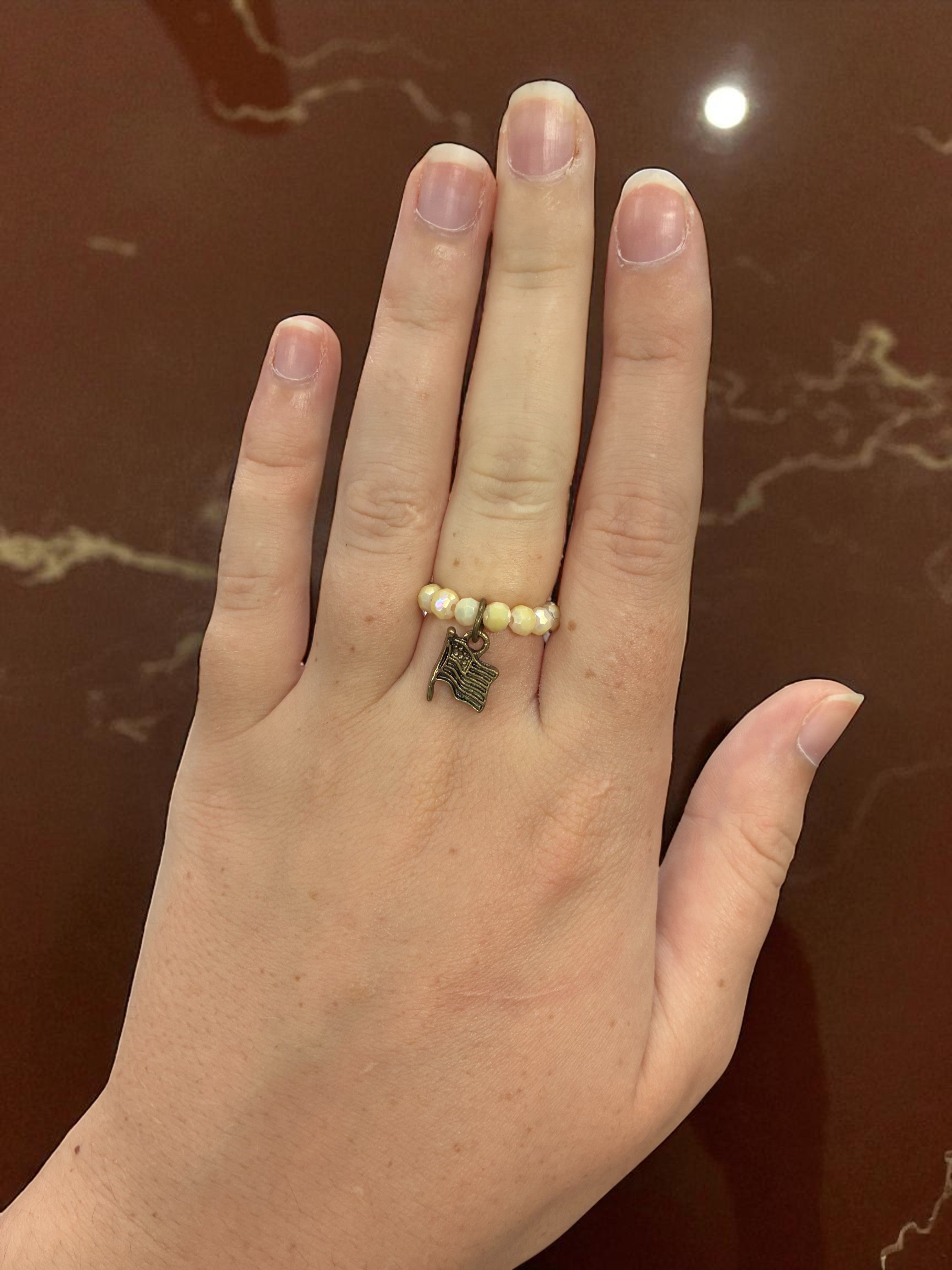 Beaded Stretch Rings with Charms: Handmade Jewelry for Every Style