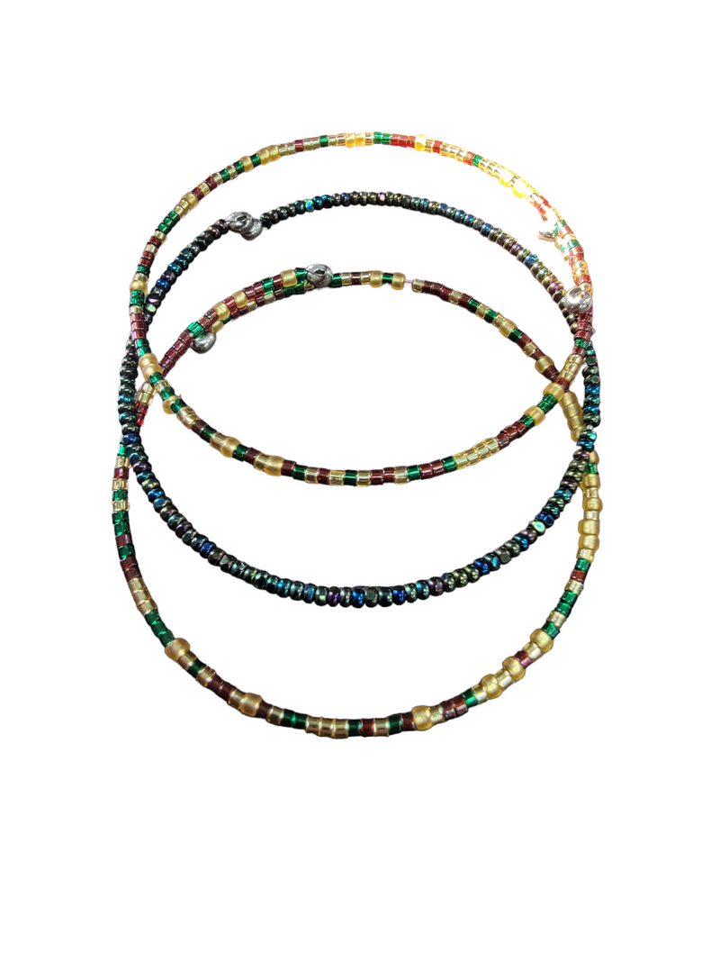 Beaded Minimalist Wire Bracelets