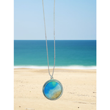 Beach Ocean Waves and Sand Pendant Necklaces