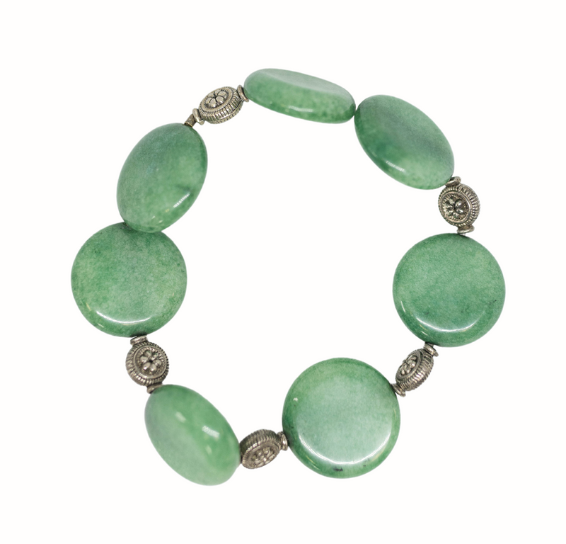Green Aventurine Gemstone Stretch Bracelet