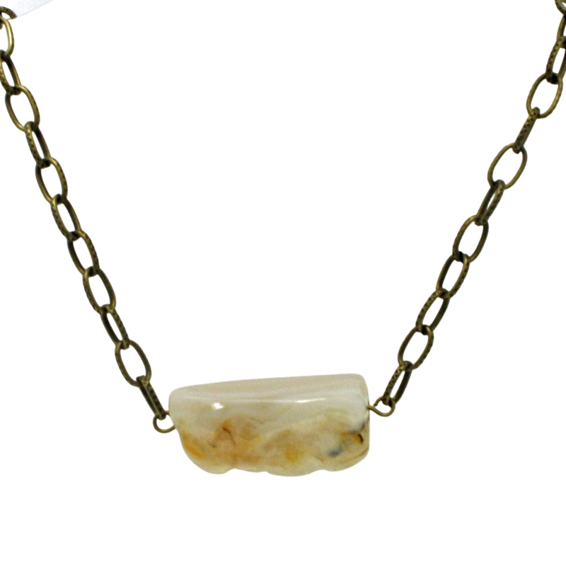 Agate Gemstone Pendant Necklaces