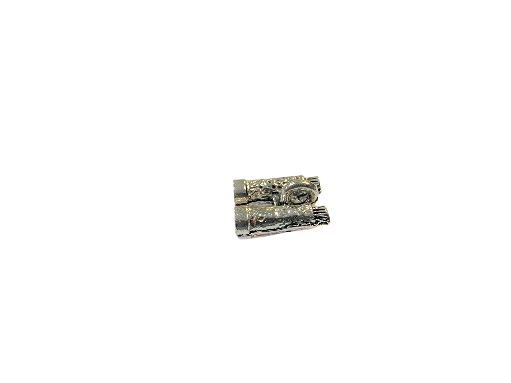 Silver Binocular Charm Jewelry