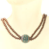 Sparking Rhinestone and Pearl  Necklace