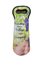 Parenting Takes a Village and a Vineyard Wine Carrier Gift Bag