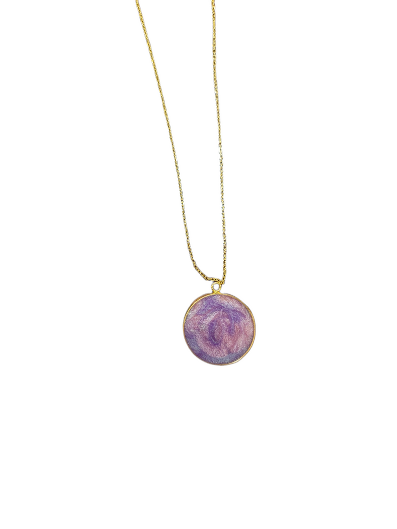 Resin Rose Mothers Day Necklace