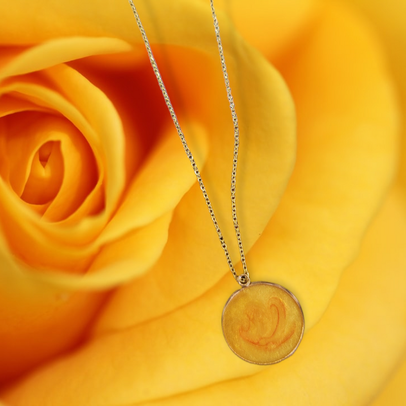 Resin Rose Mothers Day Necklace