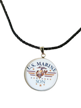 Marine Corp Son  Eagle Globe  Anchor Pendant Necklace
