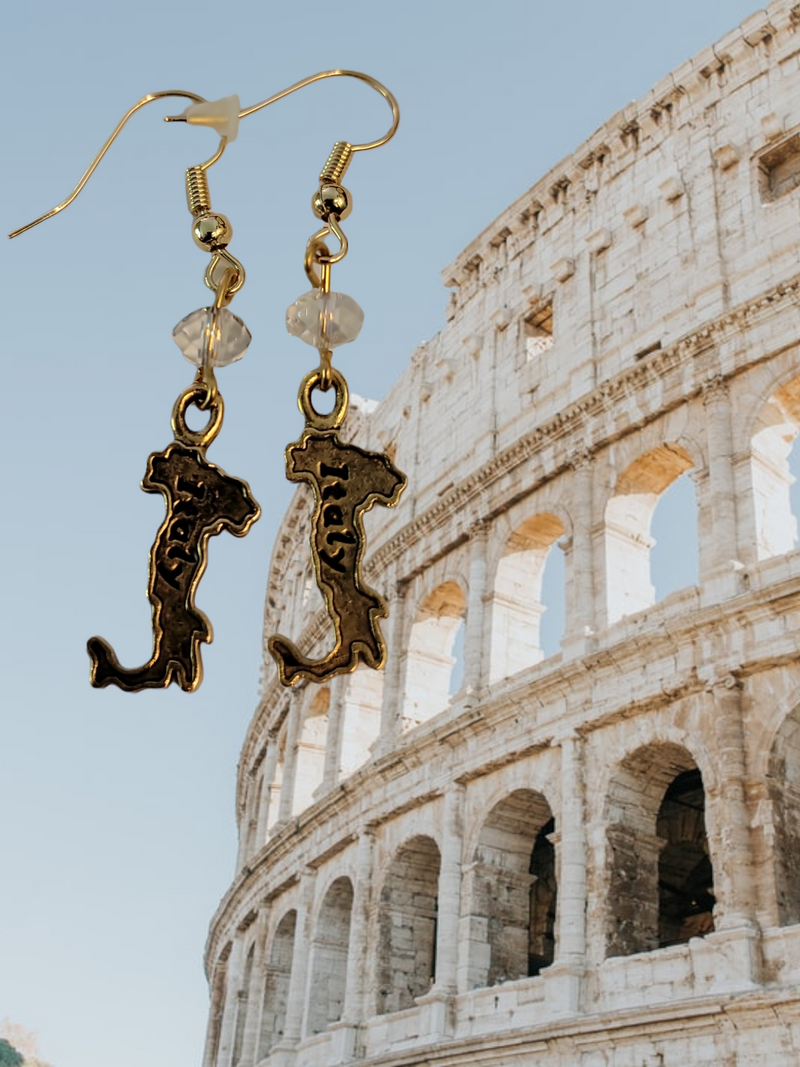 Gold Italy Boot Charm Earrings | A Stylish and Patriotic Way to Show Your Love of Italy