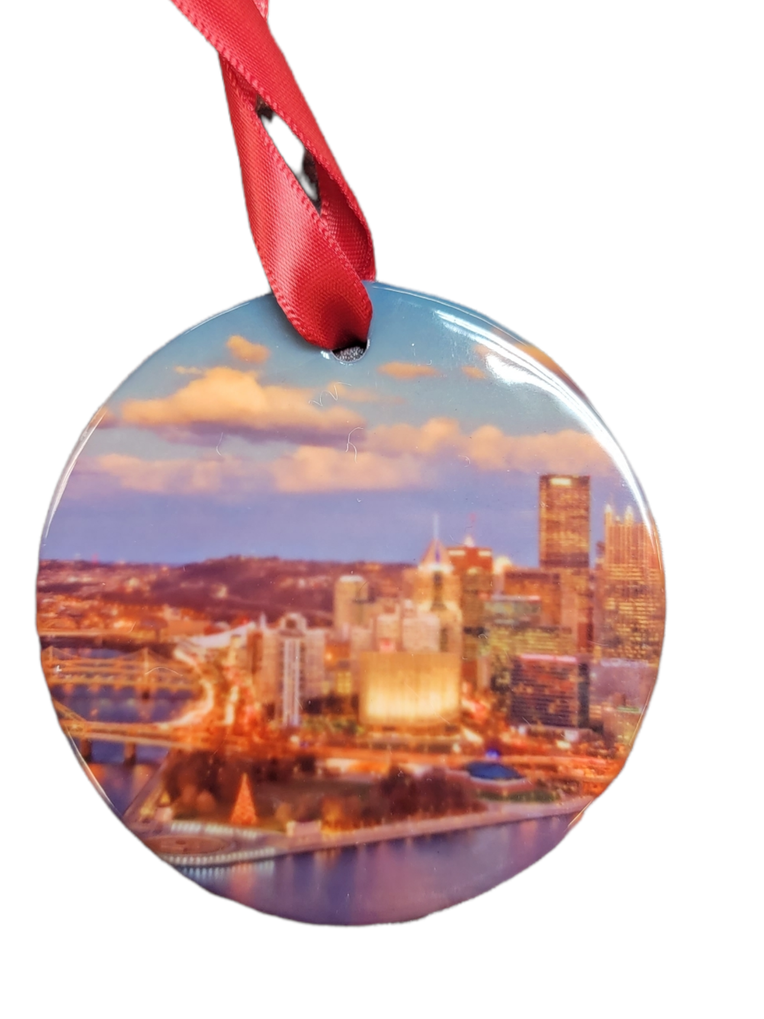 Double-Sided Pittsburgh City and Incline Ornament