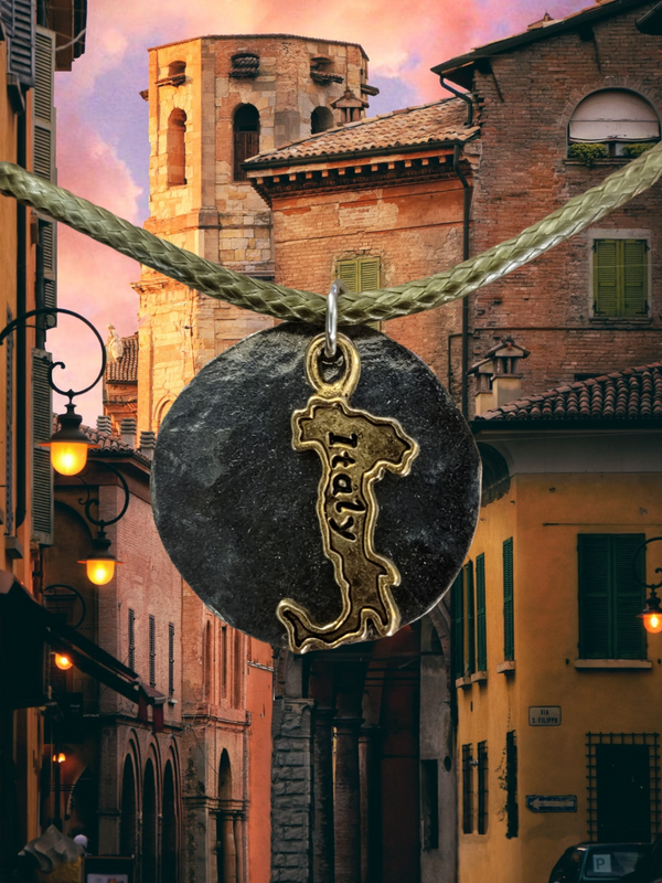 Gold Italy Boot Map Pendant Italian Map Jewelry Gift