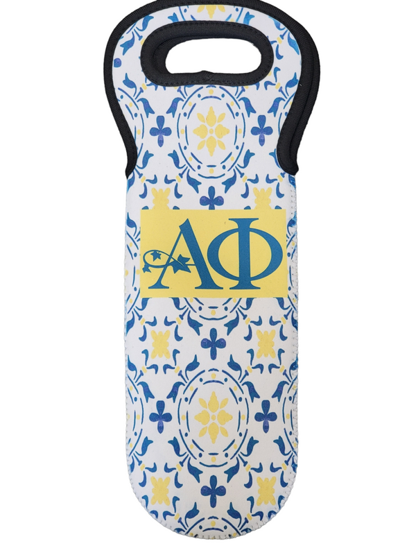 Show your Alpha Phi Pride with this Stylish Wine Bottle Bag!
