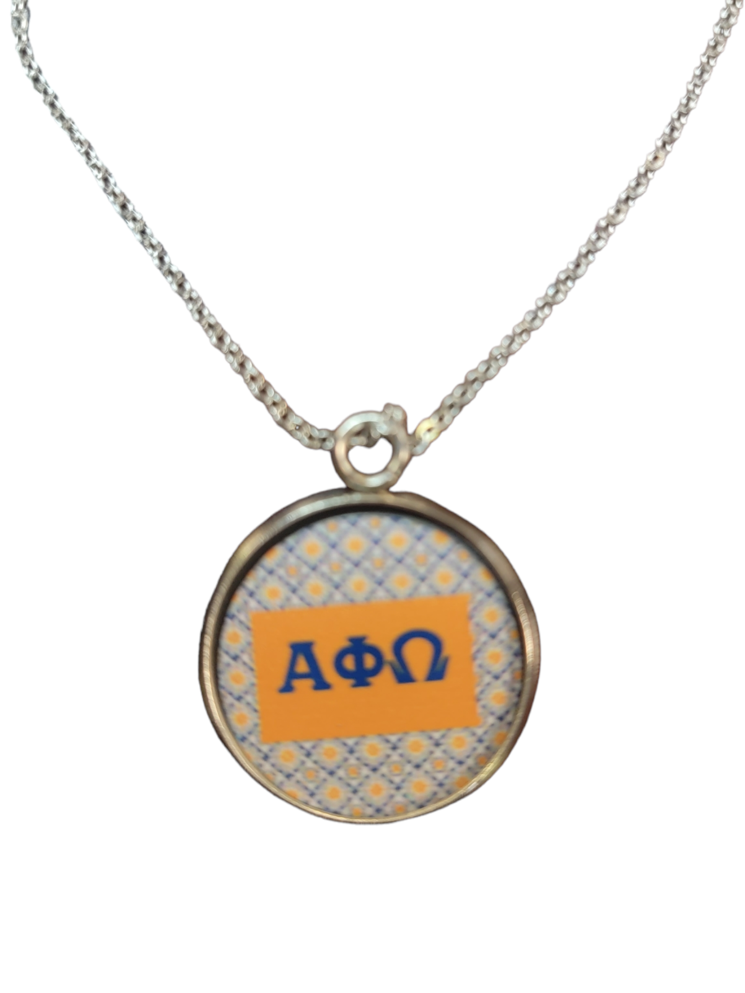 Alpha Phi Omega Earrings and Necklace