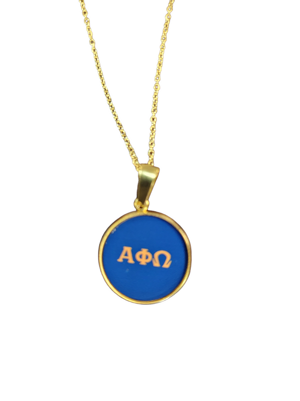 Custom Alpha Phi Omega Earrings and Necklace | A Perfect Gift for APO Fraternity Girls