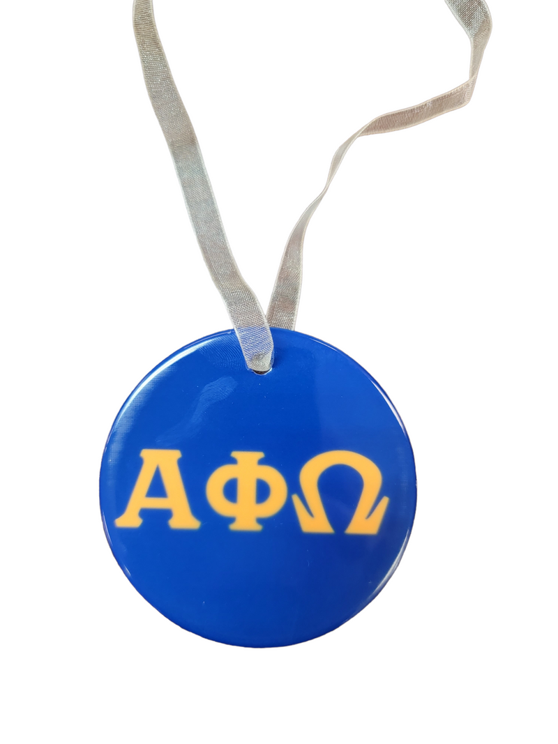 Show Your Alpha Phi Omega Pride With These Beautiful Ceramic Ornaments | Available in Matching Wine and Jewelry Accessories