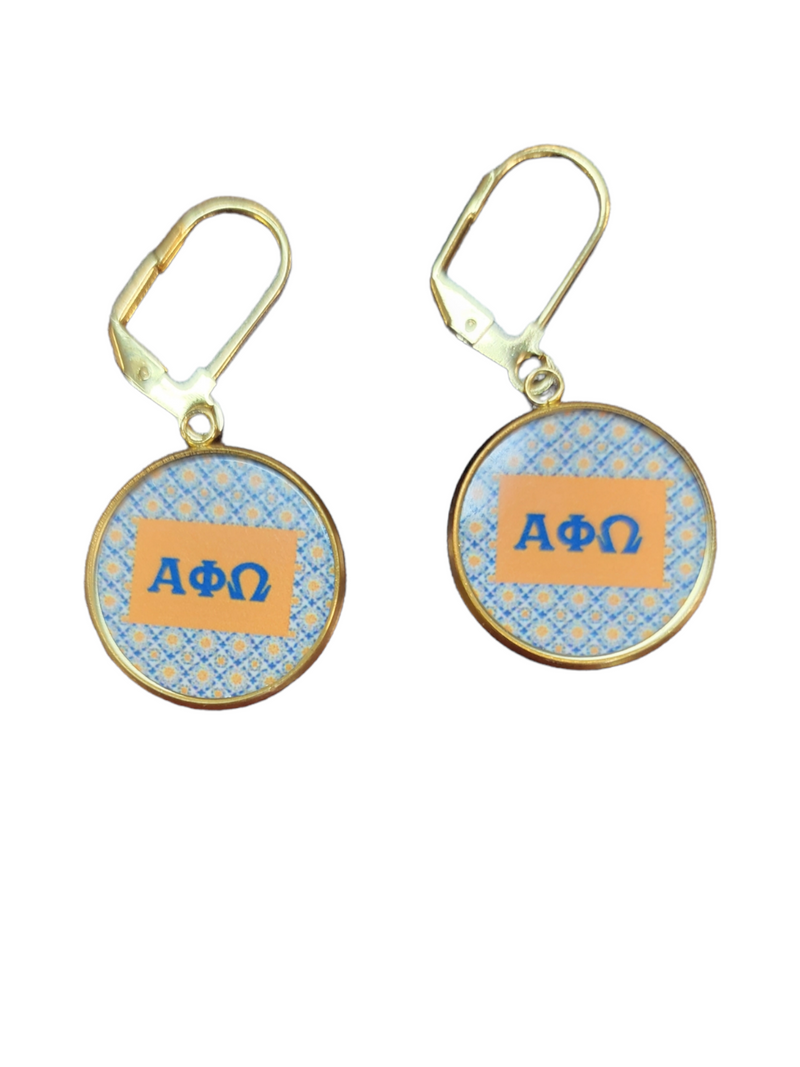 Show Your Alpha Phi Omega Pride with This Beautiful Jewelry Set | Gold Plated Stainless Steel