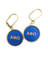 Custom Alpha Phi Omega Earrings and Necklace | A Perfect Gift for APO Fraternity Girls