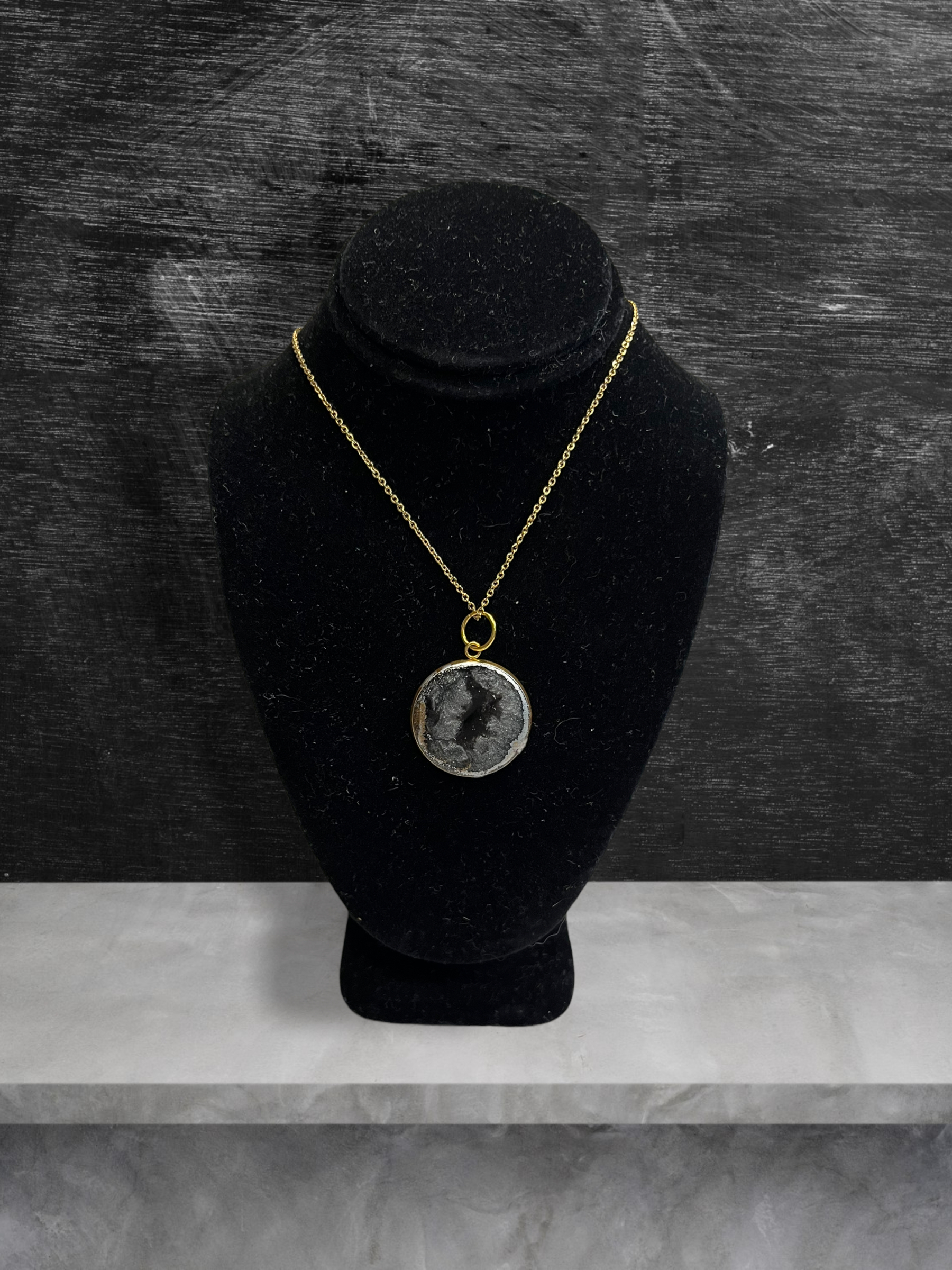 Go Gray Gold Cancer Awareness Necklace
