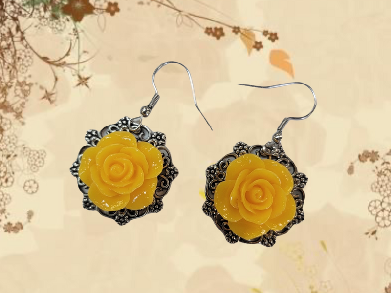 Victorian Rose Earrings
