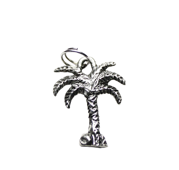 Palm Tree Pewter Charm