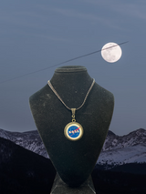 NASA Leather Pendant Necklace