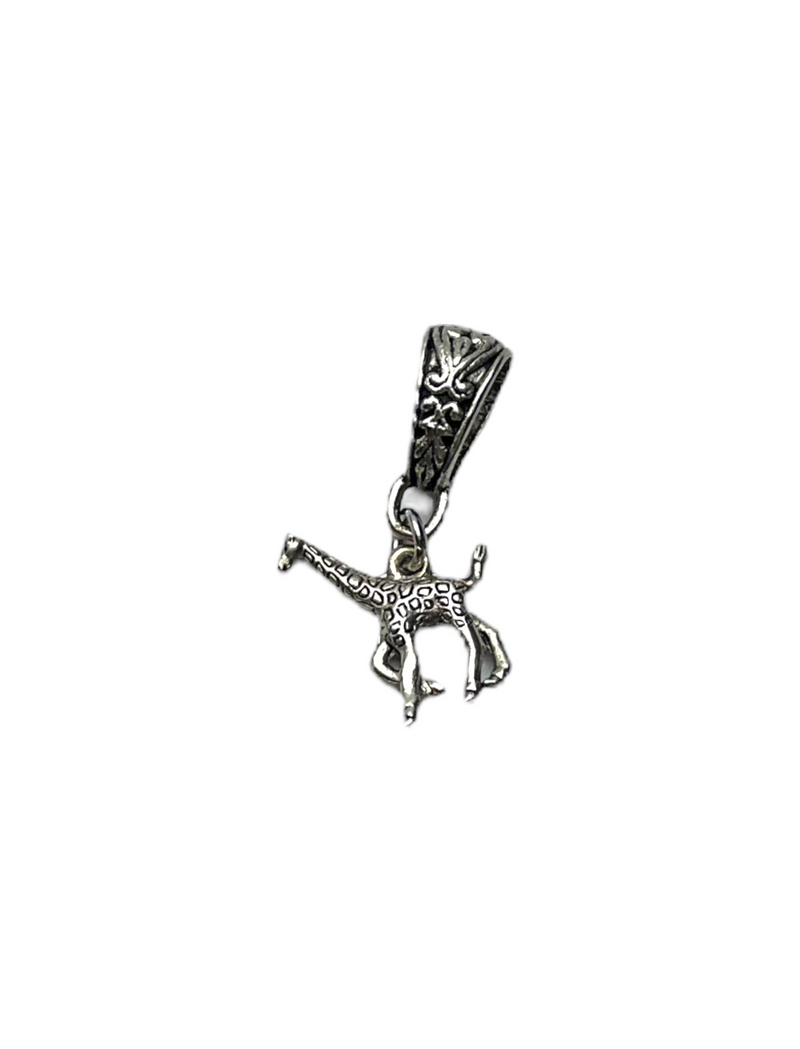 Pewter Giraffe Charm Necklace