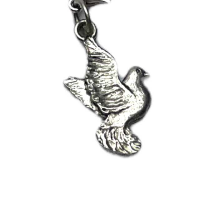Pewter Dove Charm, Symbol of Peace & Love, Gift Boxed