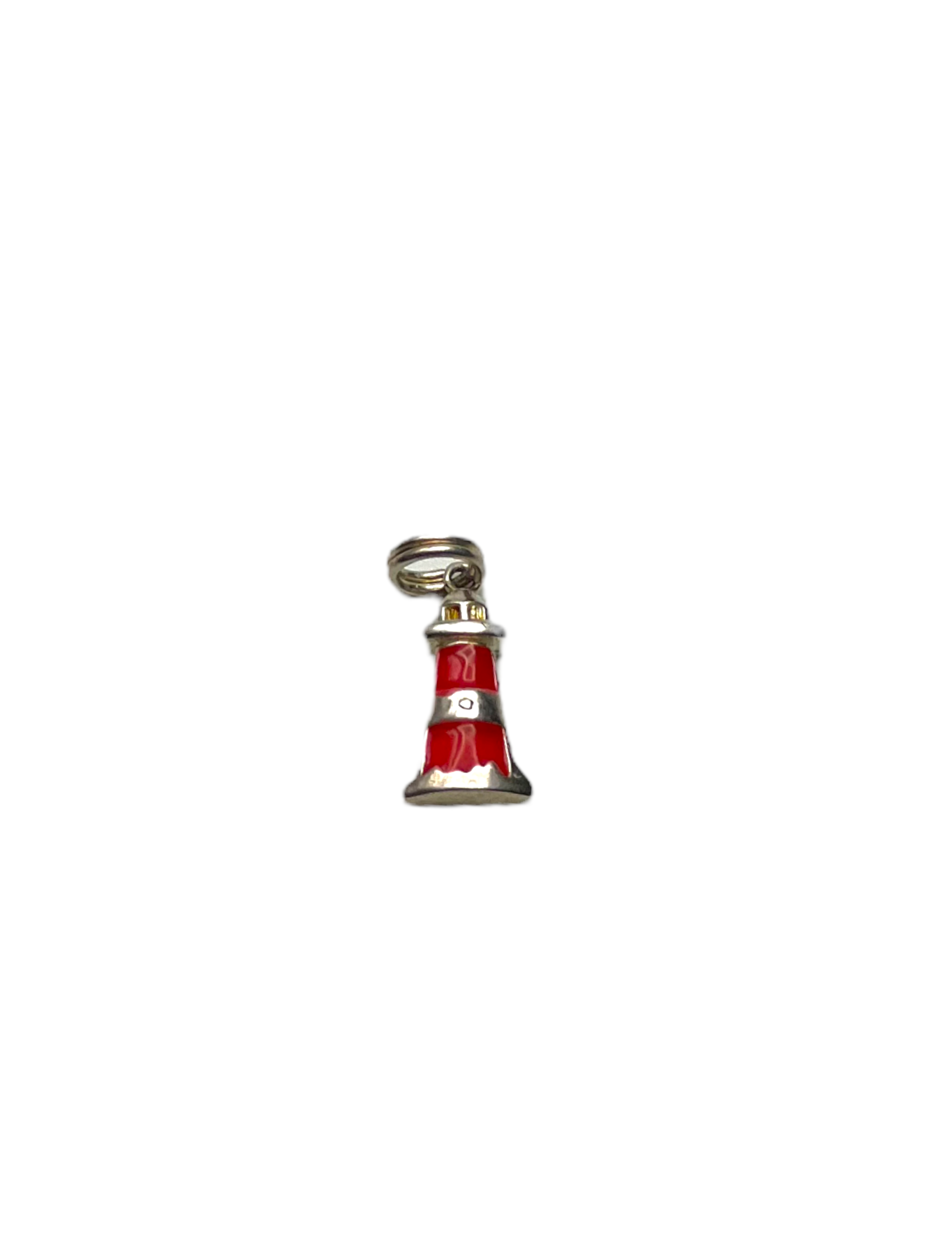 Painted Lighthouse Charm Necklace