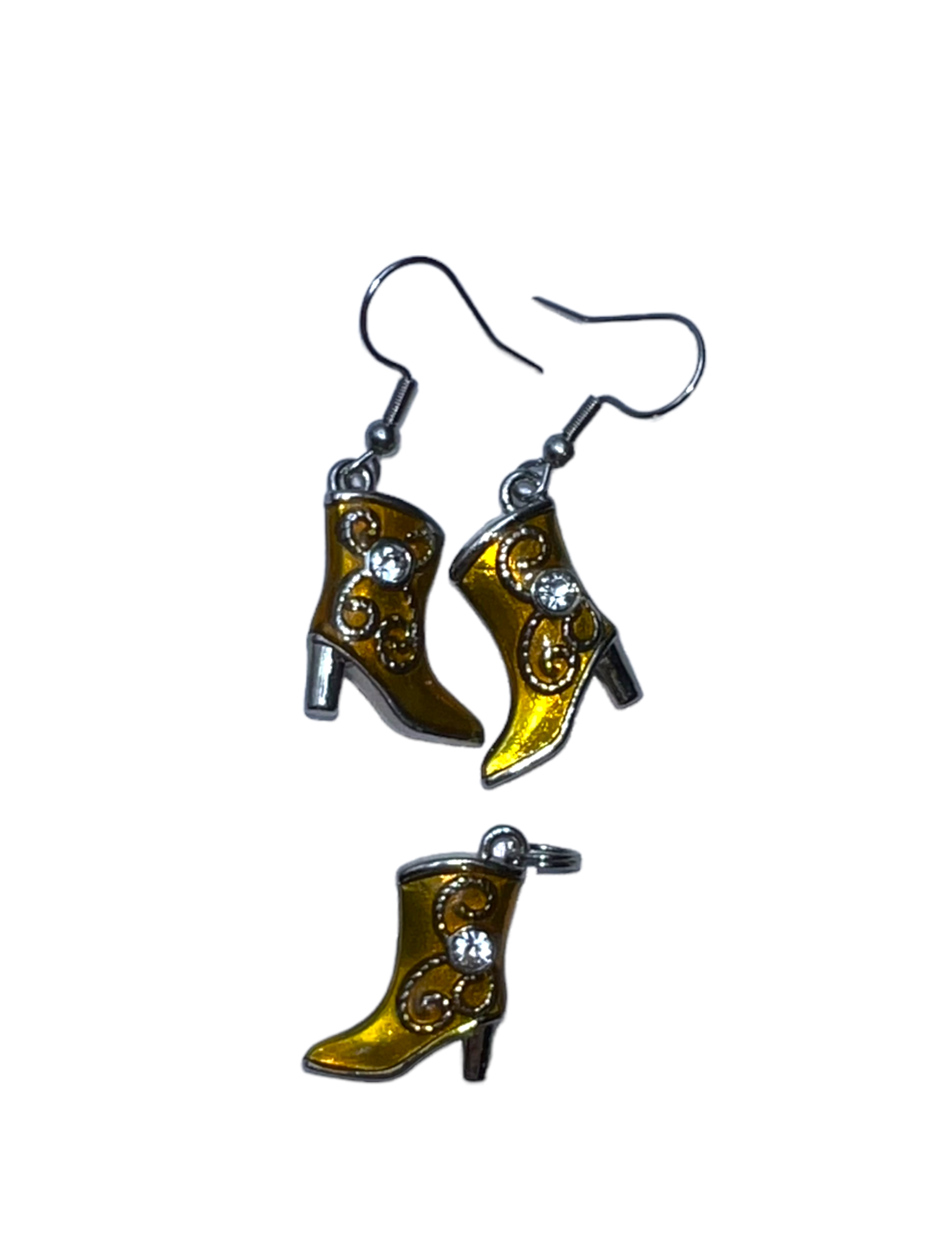 Yellow Rainboot Jewelry Collection - Charms, Earrings, Necklaces Sets