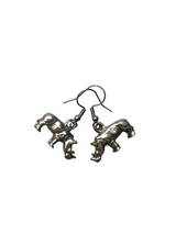 Pewter Rhinoceros Necklace and Earring Set: A Strong and Majestic Gift for the Animal Lover in Your Life
