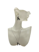Pewter Wolf Necklace and Earring Set: A Wild and Mysterious Gift for the Animal Lover in Your Life