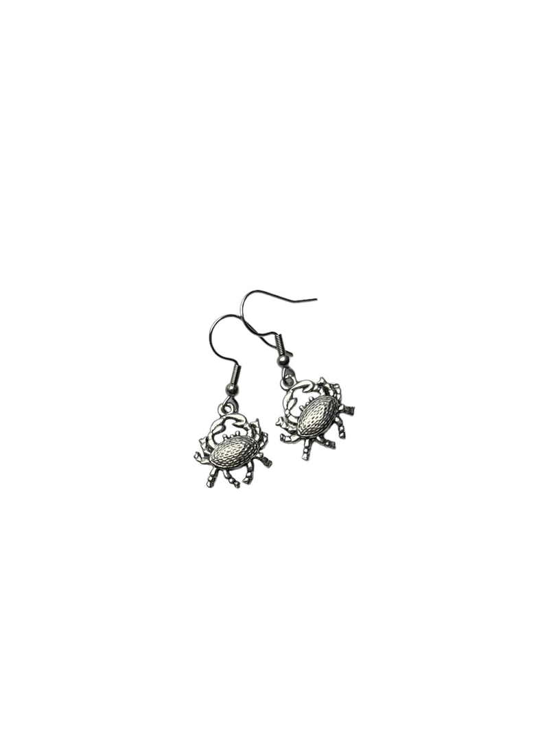 Silver Crab Necklace and Earrings Set | A Quirky and Fun Gift for the Sea Lover