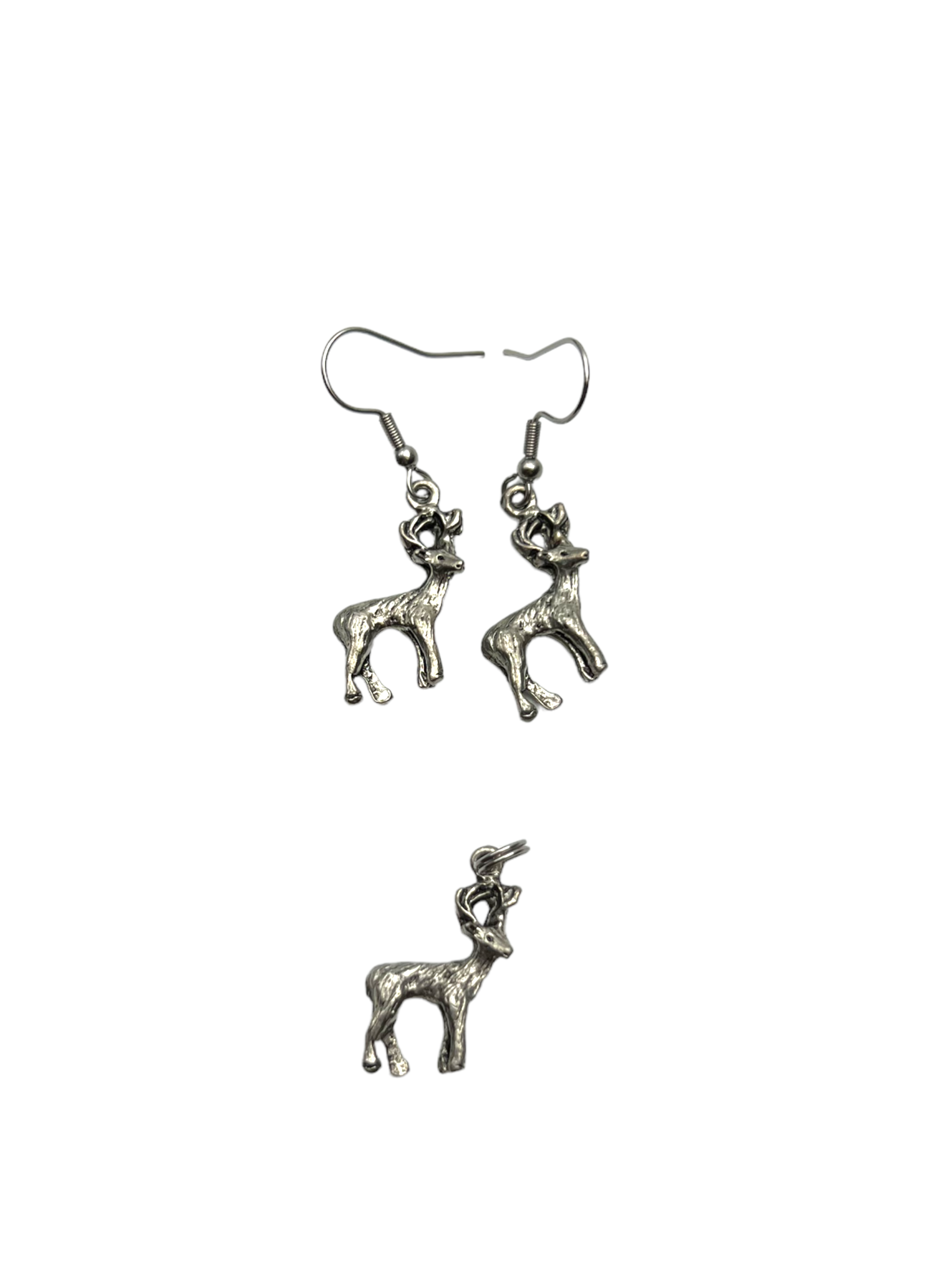 Sterling Silver Buck Deer Jewelry Set: The Perfect Gift for the Hunter in Your Life