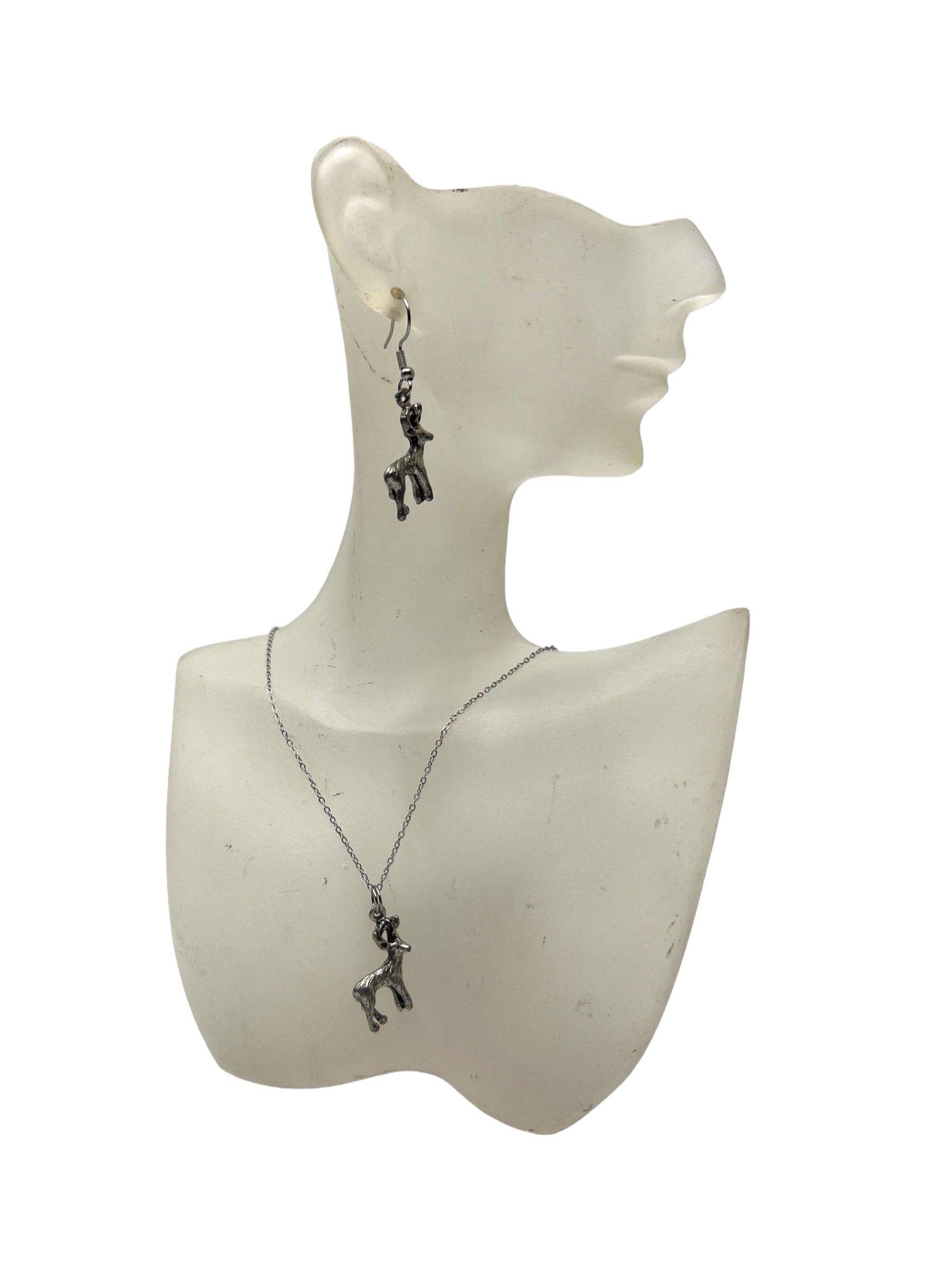 Sterling Silver Buck Deer Jewelry Set: The Perfect Gift for the Hunter in Your Life