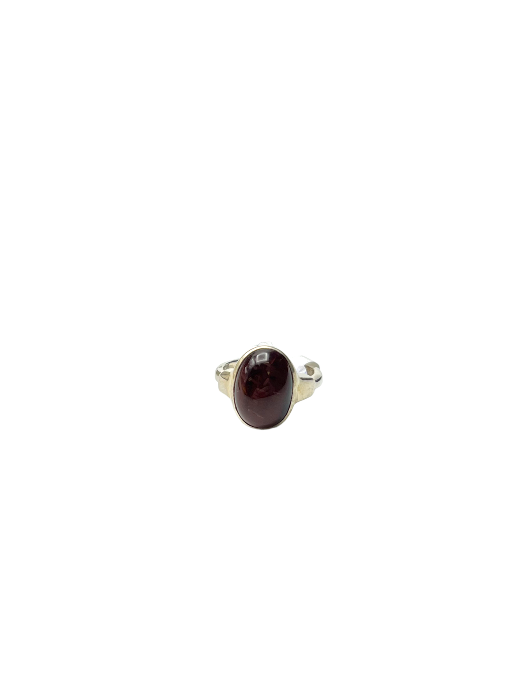 Vibrant Red Tiger Eye Ring in Sterling Silver