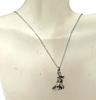 Pewter Dog Necklace and Earring Set: A Charming and Thoughtful Gift for the Animal Lover in Your Life