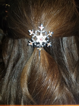 Sparkling Snowflake Hair Pin