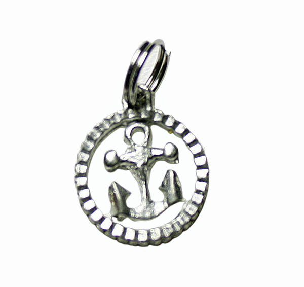 Silver Anchor Pewter Charm - Anchor Charm - Boat Charm