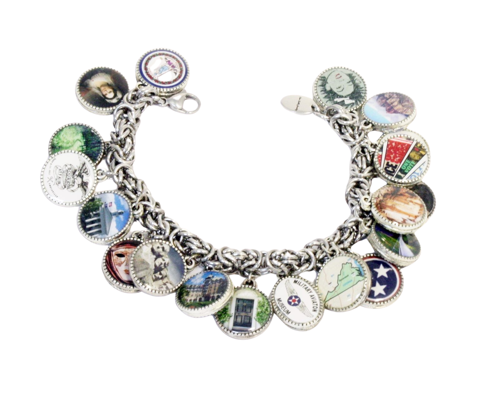 Personalized Memory Vacation Trip Photo Charm Bracelet
