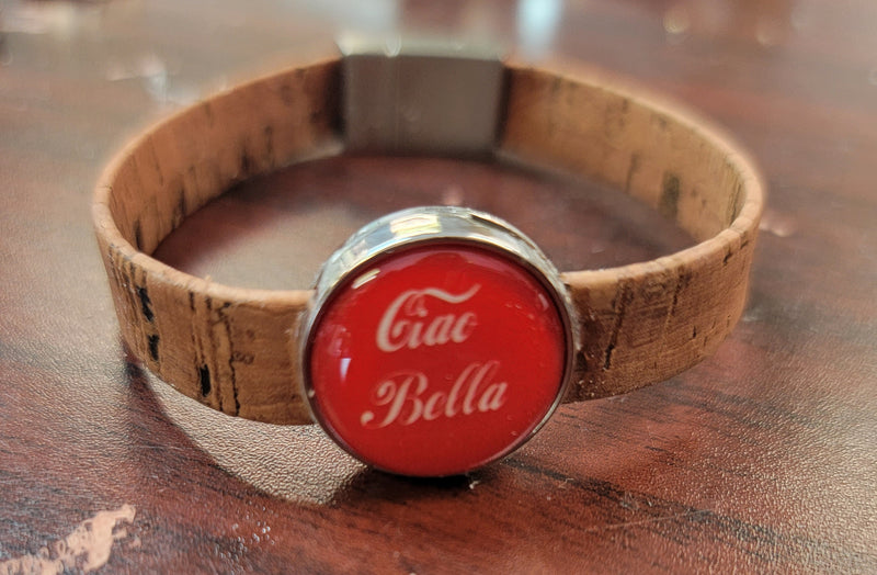 Italian Ciao Bella Cork Band Bracelets