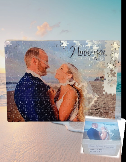 Personalized Photo Puzzle - Custom Wedding and Anniversary Gift