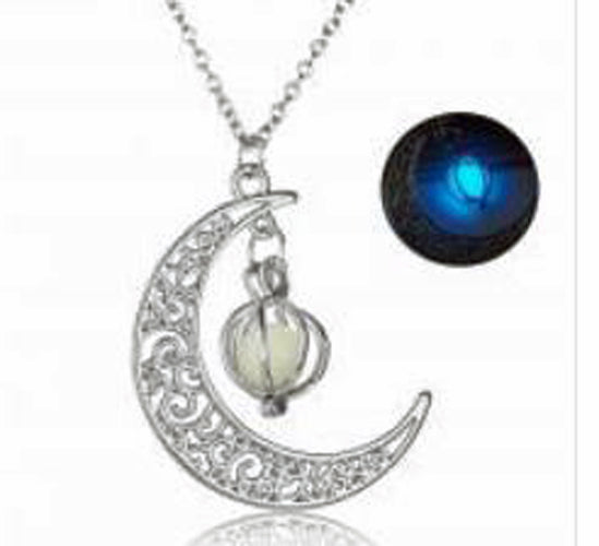 Moon Glow in the Dark Pendant Necklaces