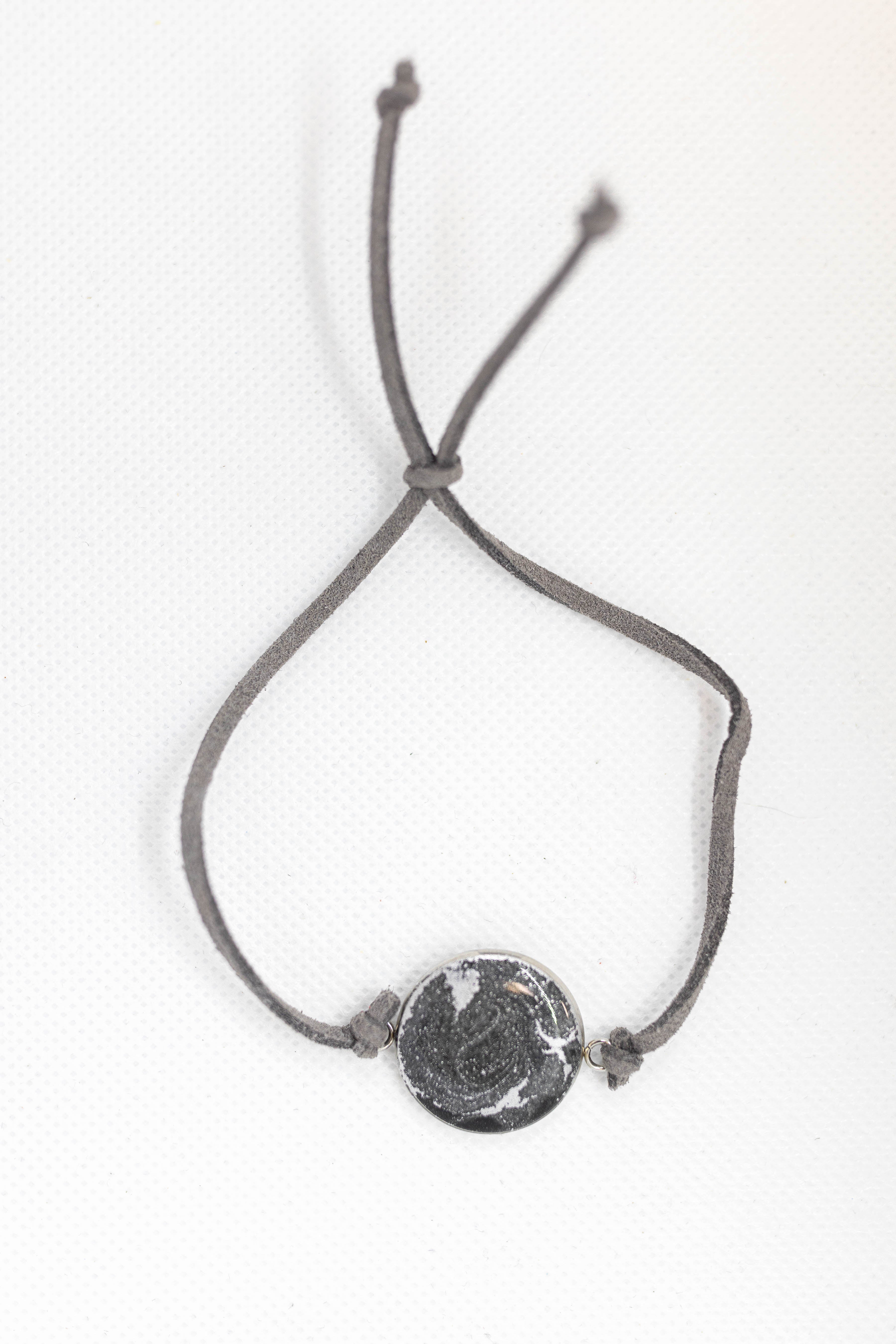 Go Gray Unisex Cancer Awareness Suede Adjustable Bracelet