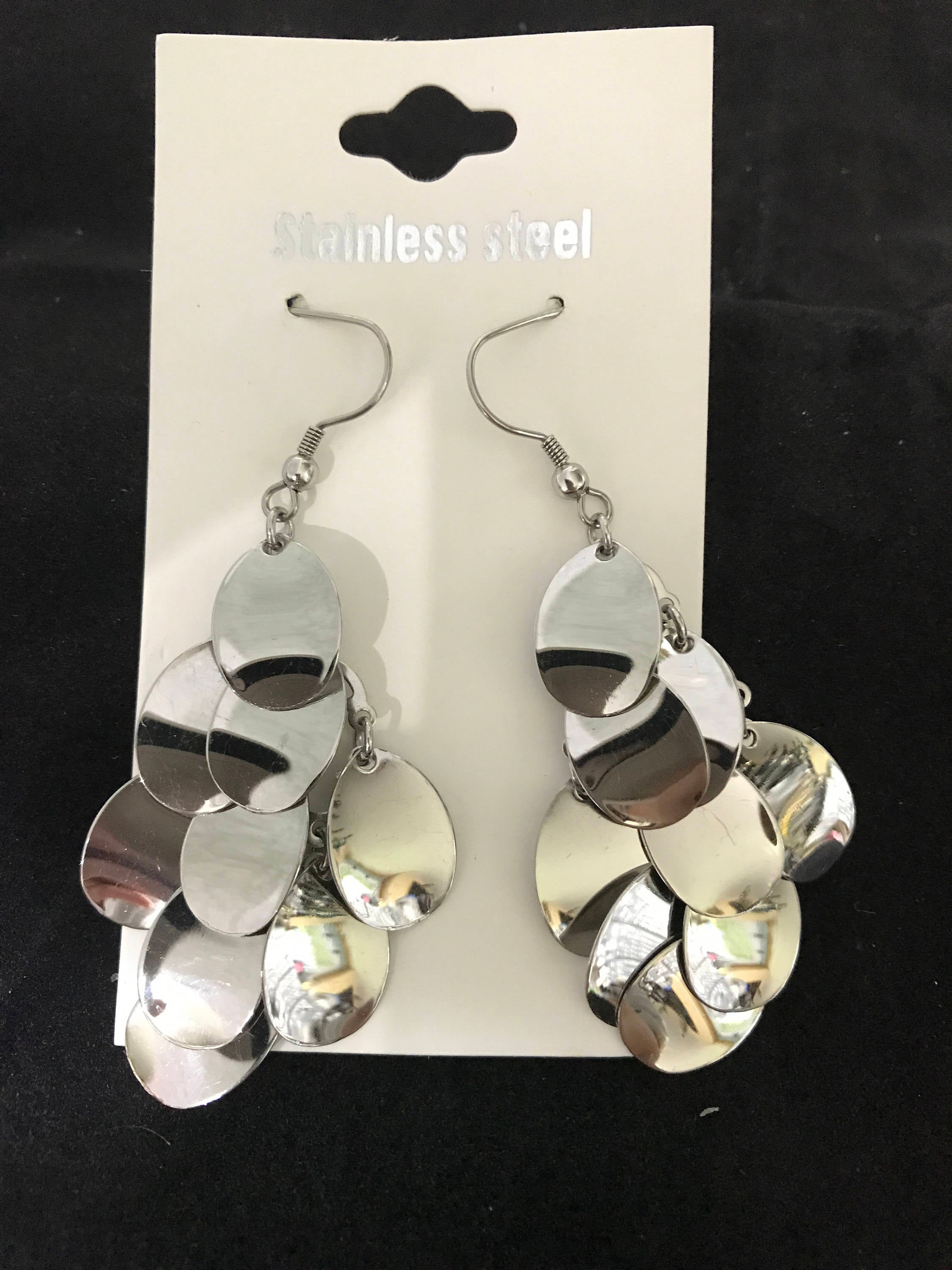 Dazzling Silver Chandelier Earrings