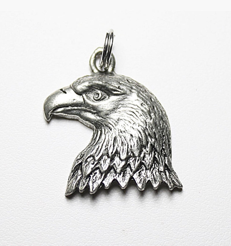 Silver Bald Eagle Pewter Pendant