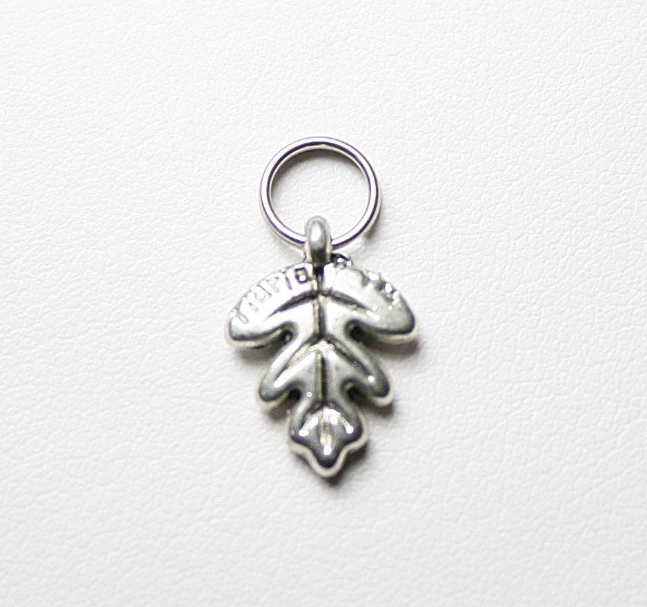 Leaf Pewter Charm